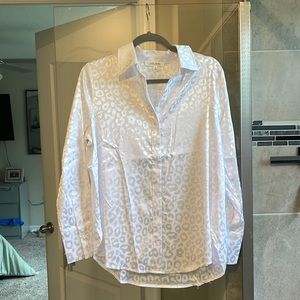 12th Tribe White Button Up Blouse
